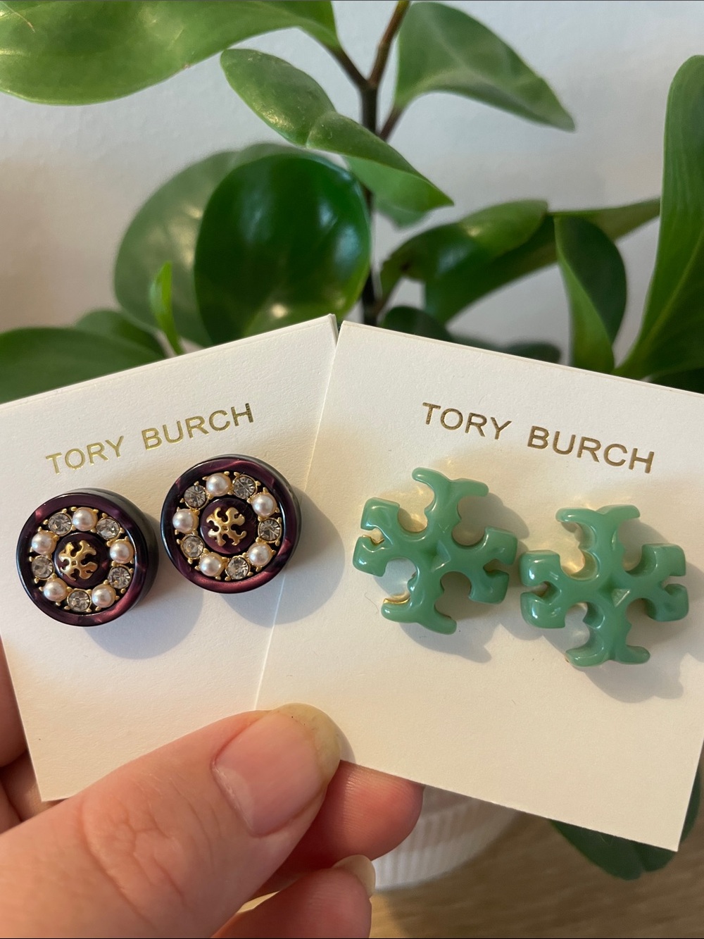 TORY BURCH SET OF 2 earrings